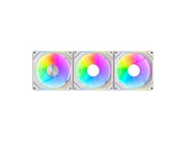 Darkflash Gauss G24 3 az 1-ben számítógépes ventilátorok (fehér) (GAUSS G24 3IN1 WHITE)